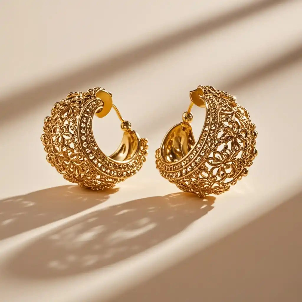 Studs and Statements: How Gold Earrings Elevate Women's Style