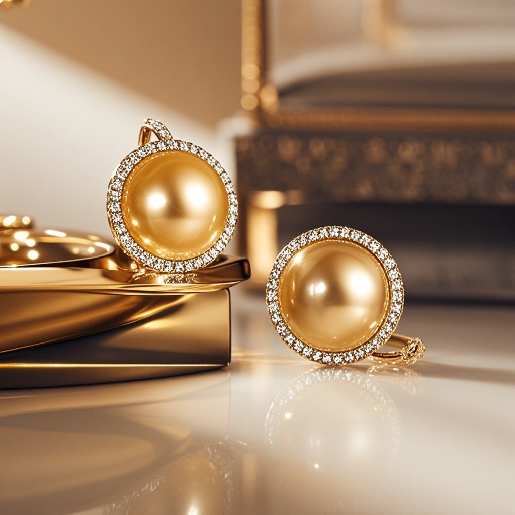 Glimmering Gold The Allure of Round Earrings and Rings - ACOOE