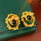 14K Gold Light Luxury Resin Bee Earrings - ACOOE