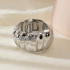 ACOOE 14K Gold Plated Adjustable Chunky Bracelet 02 - ACOOE