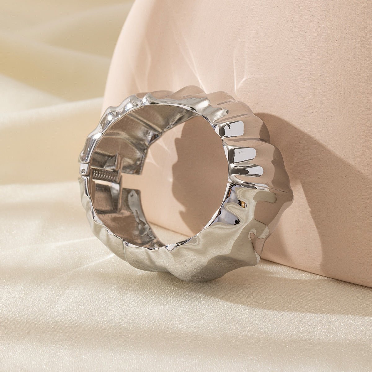 ACOOE 14K Gold Plated Adjustable Chunky Bracelet 02 - ACOOE