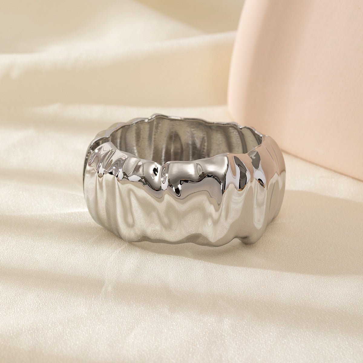 ACOOE 14K Gold Plated Adjustable Chunky Bracelet 02 - ACOOE