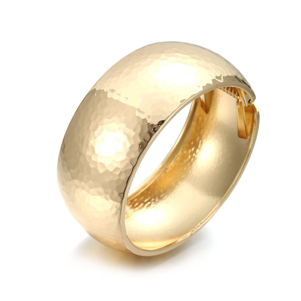 ACOOE 14K Gold - Plated Luxe Textured Bracelet 03 - ACOOE