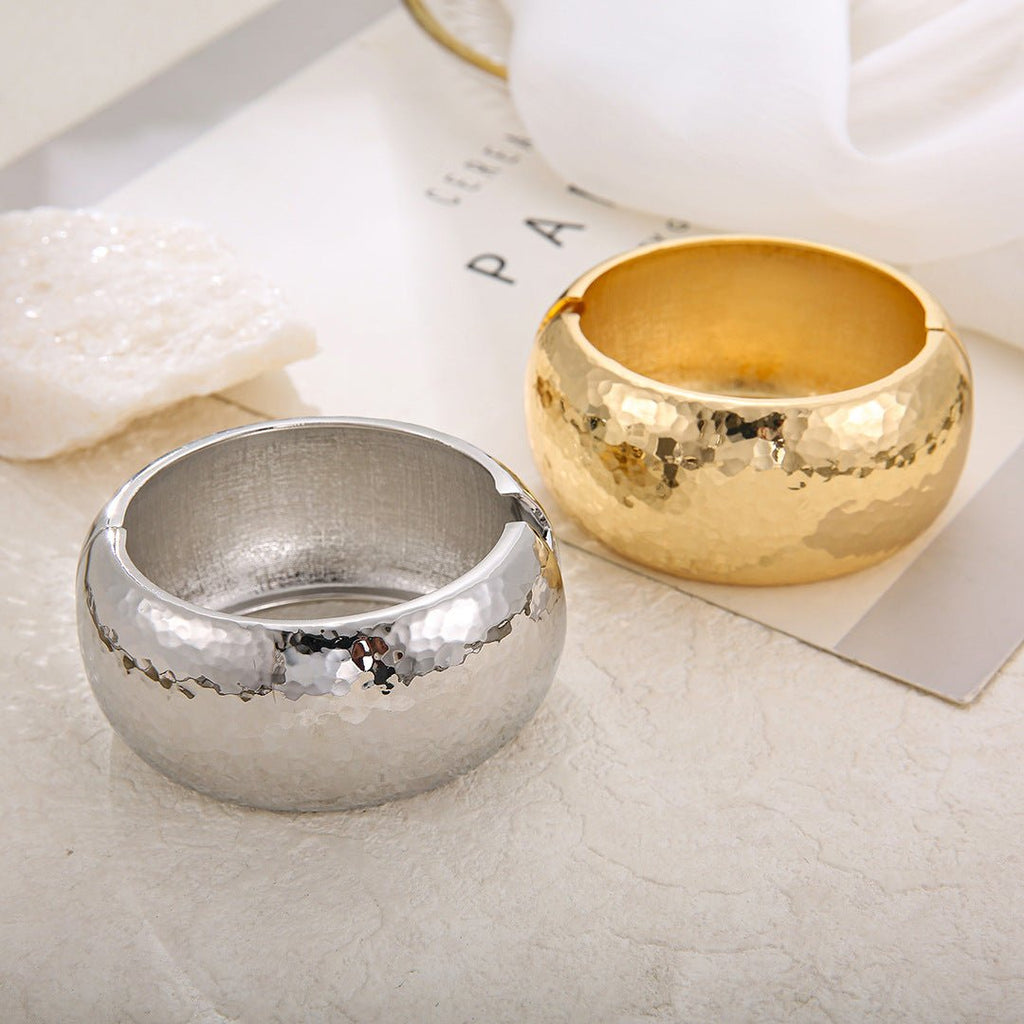 ACOOE 14K Gold - Plated Luxe Textured Bracelet 03 - ACOOE