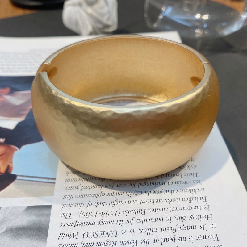 ACOOE 14K Gold - Plated Luxe Textured Bracelet 03 - ACOOE