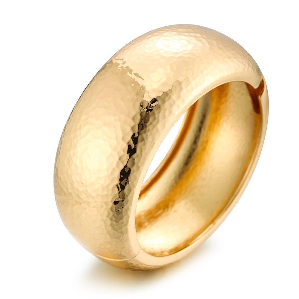 ACOOE 14K Gold - Plated Luxe Textured Bracelet 03 - ACOOE