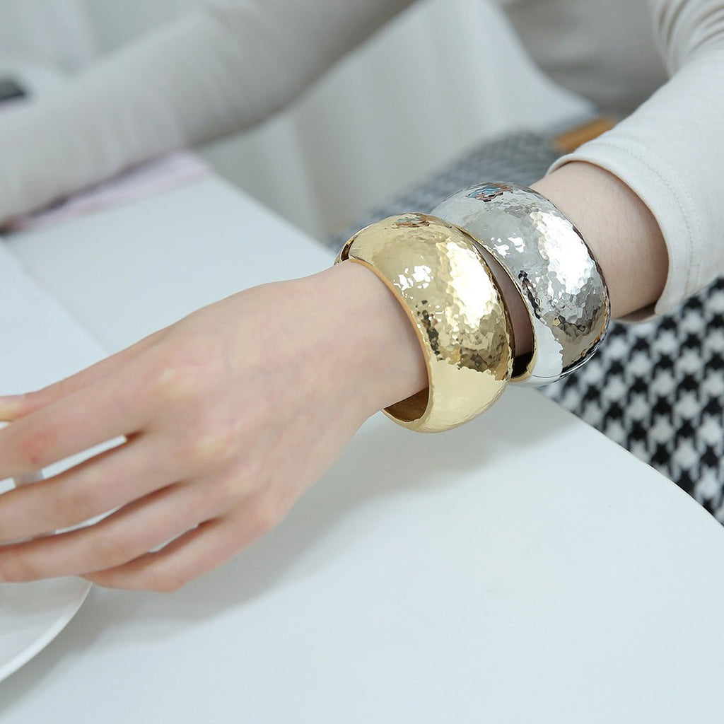 ACOOE 14K Gold - Plated Luxe Textured Bracelet 03 - ACOOE