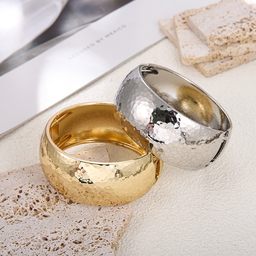 ACOOE 14K Gold - Plated Luxe Textured Bracelet 03 - ACOOE