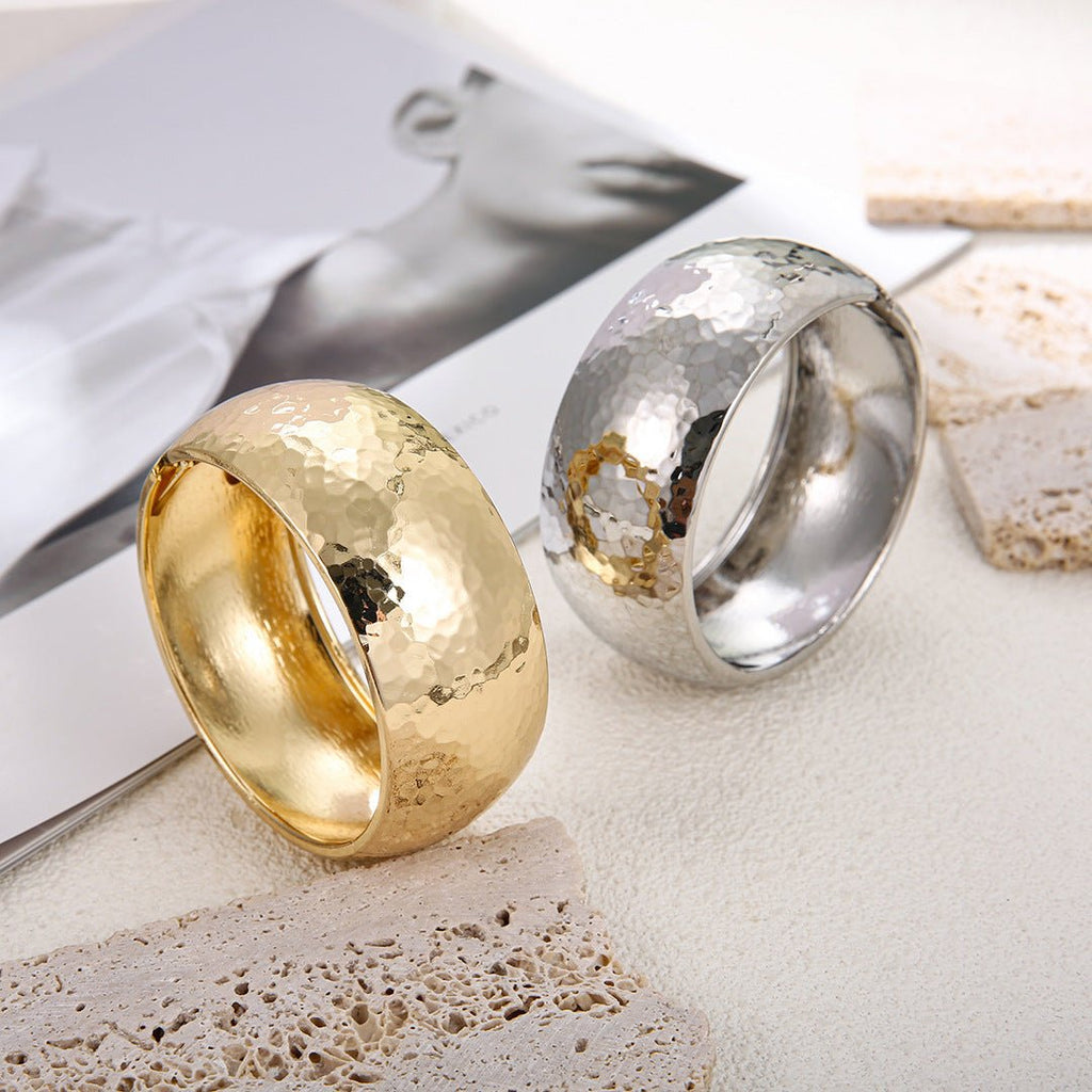 ACOOE 14K Gold - Plated Luxe Textured Bracelet 03 - ACOOE