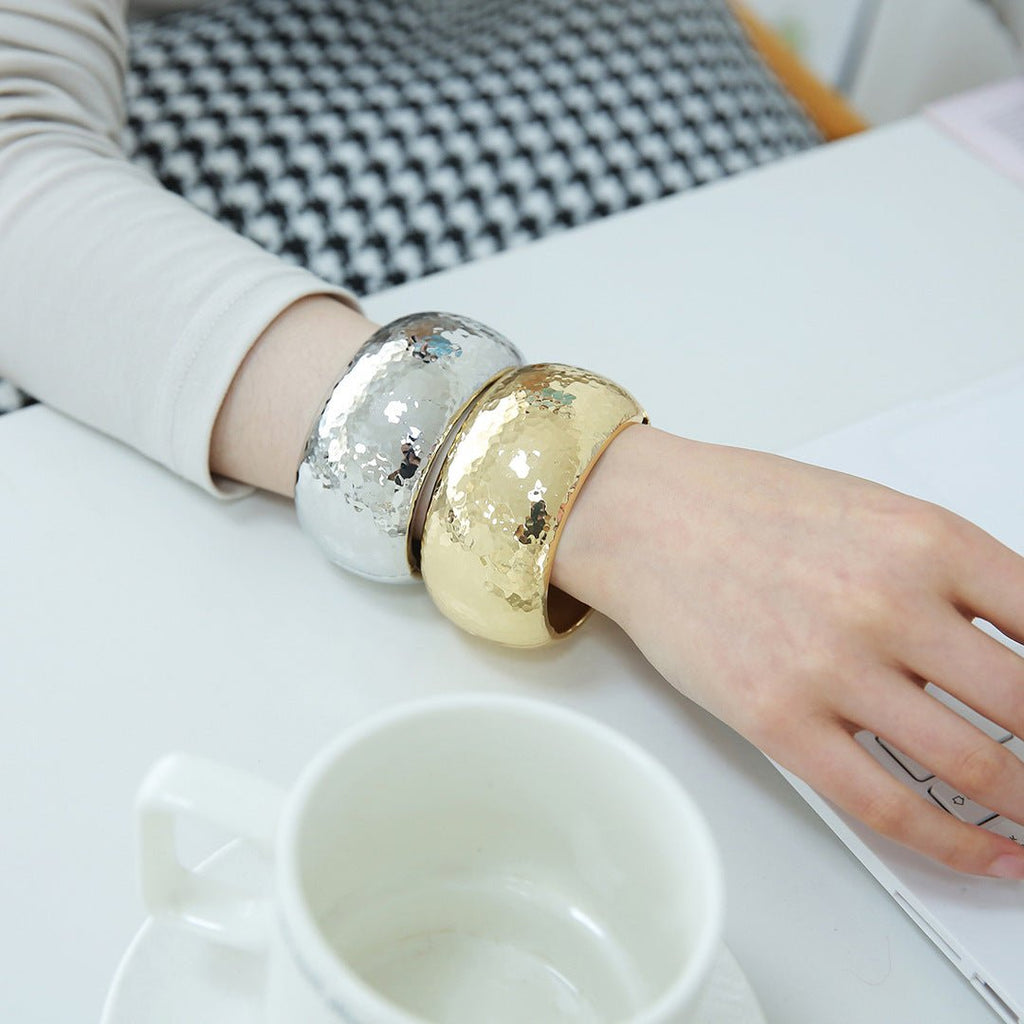 ACOOE 14K Gold - Plated Luxe Textured Bracelet 03 - ACOOE