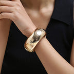 ACOOE 14K Gold - Plated Luxe Textured Bracelet 03 - ACOOE