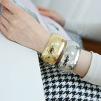 ACOOE 14K Gold - Plated Luxe Textured Bracelet 03 - ACOOE