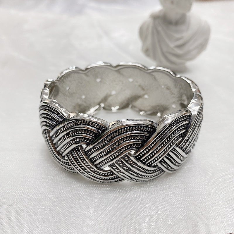 ACOOE 14K Gold - Plated Luxe Textured Bracelet 06 - ACOOE