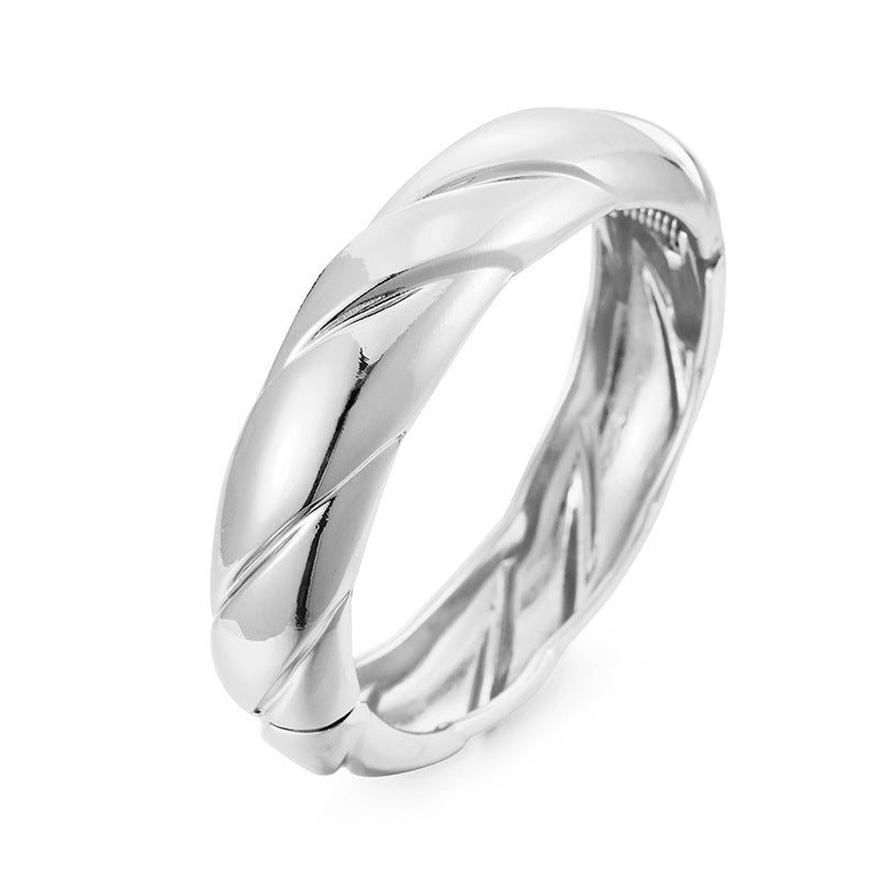 ACOOE 14K Gold - Plated Luxe Textured Bracelet 07 - ACOOE