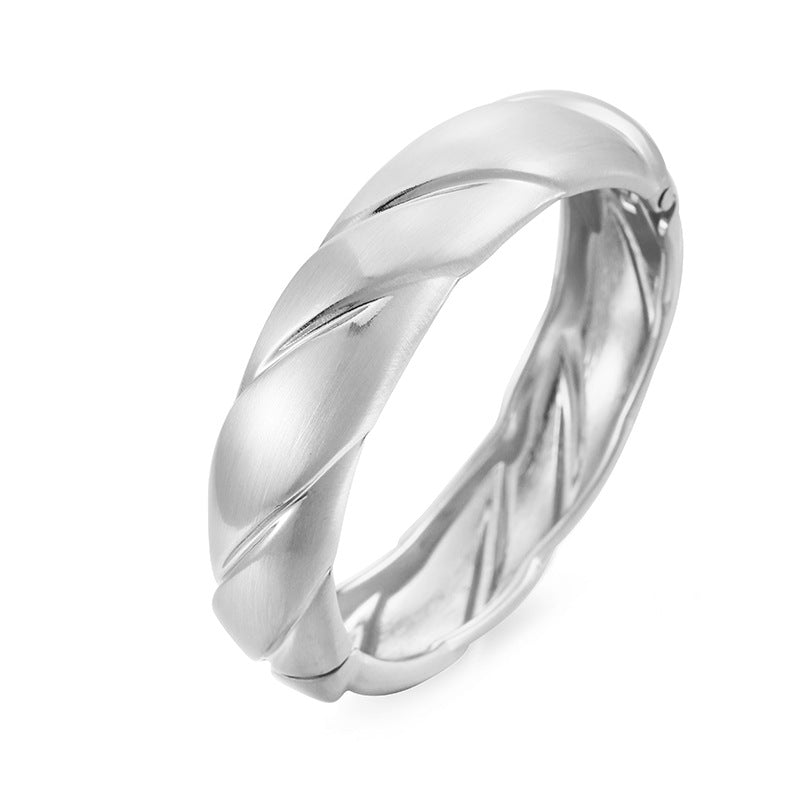 ACOOE 14K Gold - Plated Luxe Textured Bracelet 07 - ACOOE