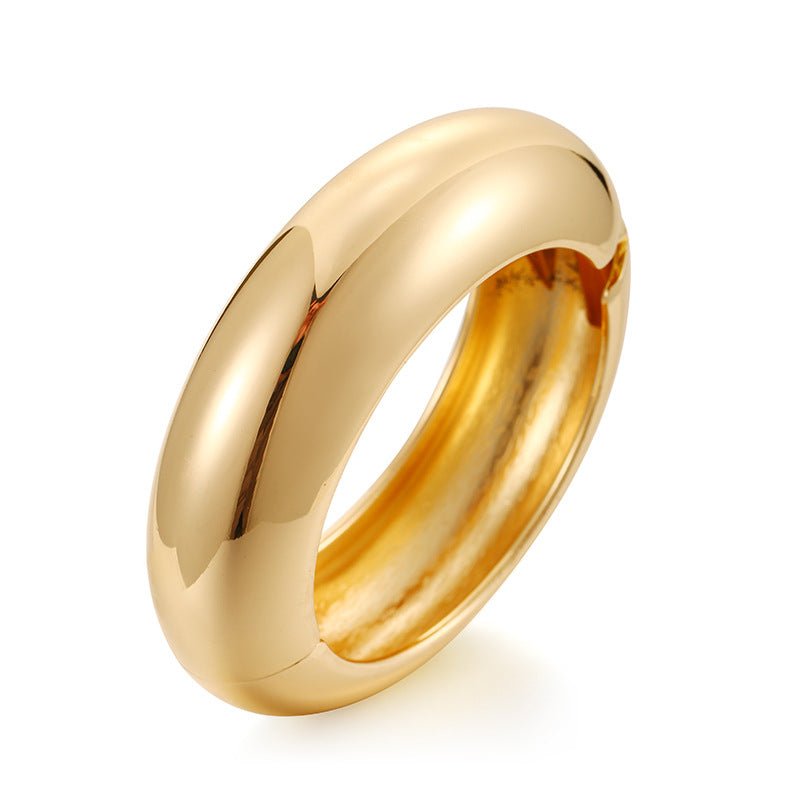 ACOOE 14K Gold - Plated Luxe Textured Bracelet 08 - ACOOE