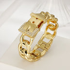 ACOOE 14K Gold - Plated Luxe Textured Bracelet 099 - ACOOE