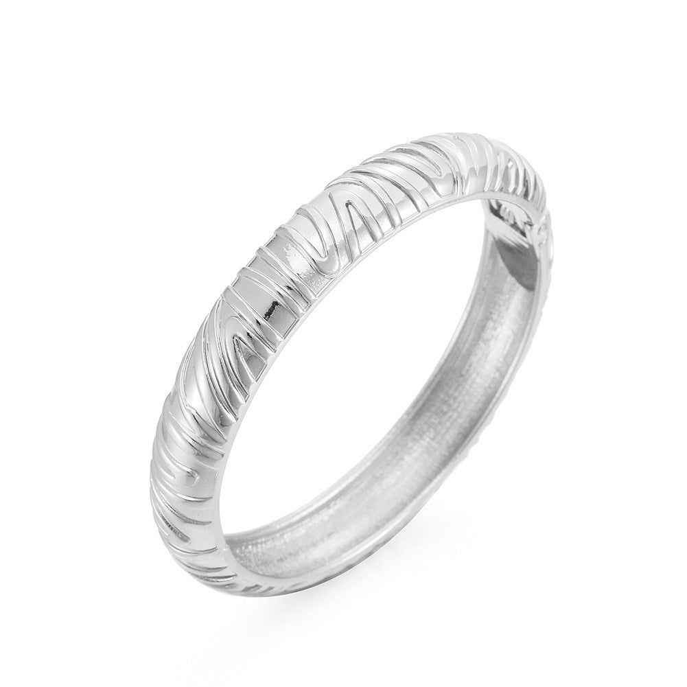 ACOOE 14K Gold - Plated Luxe Textured Bracelet 10 - ACOOE