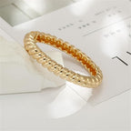 ACOOE 14K Gold - Plated Luxe Textured Bracelet 10 - ACOOE