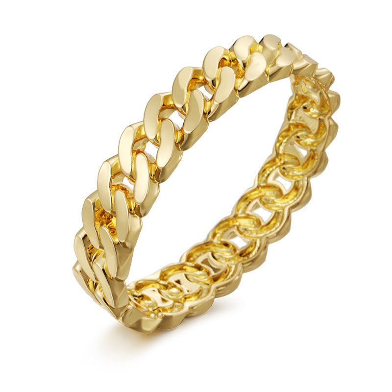 ACOOE 14K Gold - Plated Luxe Textured Bracelet 11 - ACOOE