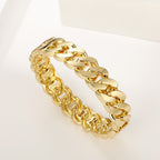 ACOOE 14K Gold - Plated Luxe Textured Bracelet 11 - ACOOE