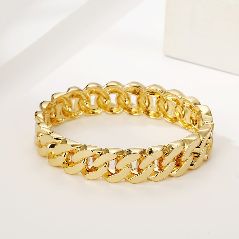 ACOOE 14K Gold - Plated Luxe Textured Bracelet 11 - ACOOE