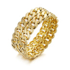 ACOOE 14K Gold - Plated Luxe Textured Bracelet 12 - ACOOE
