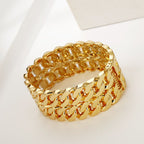 ACOOE 14K Gold - Plated Luxe Textured Bracelet 12 - ACOOE
