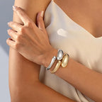 ACOOE 14K Gold Plated Stackable Bracelets - ACOOE