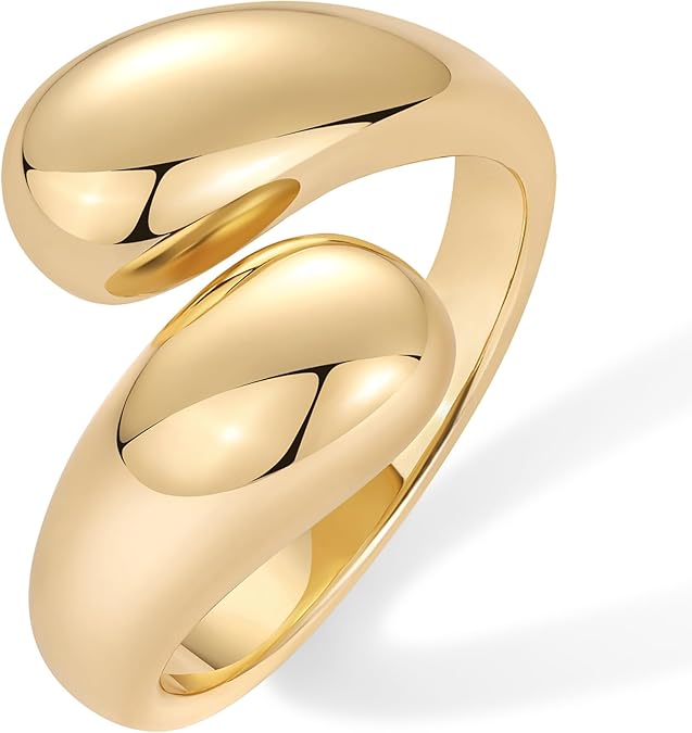 ACOOE 14K Gold Plated Stackable Rings - ACOOE