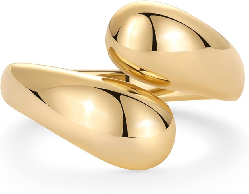 ACOOE 14K Gold Plated Stackable Rings - ACOOE