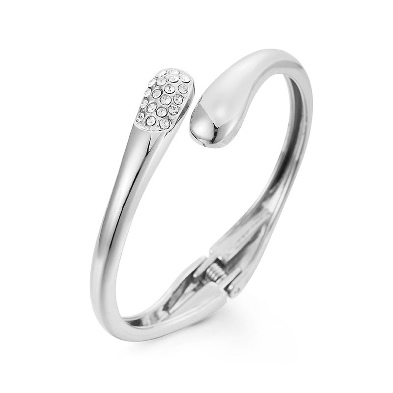 ACOOE 14K Gold Plated Teardrop Stacking Bracelet 01 - ACOOE