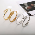 ACOOE 14K Gold Plated Teardrop Stacking Bracelet 03 - ACOOE