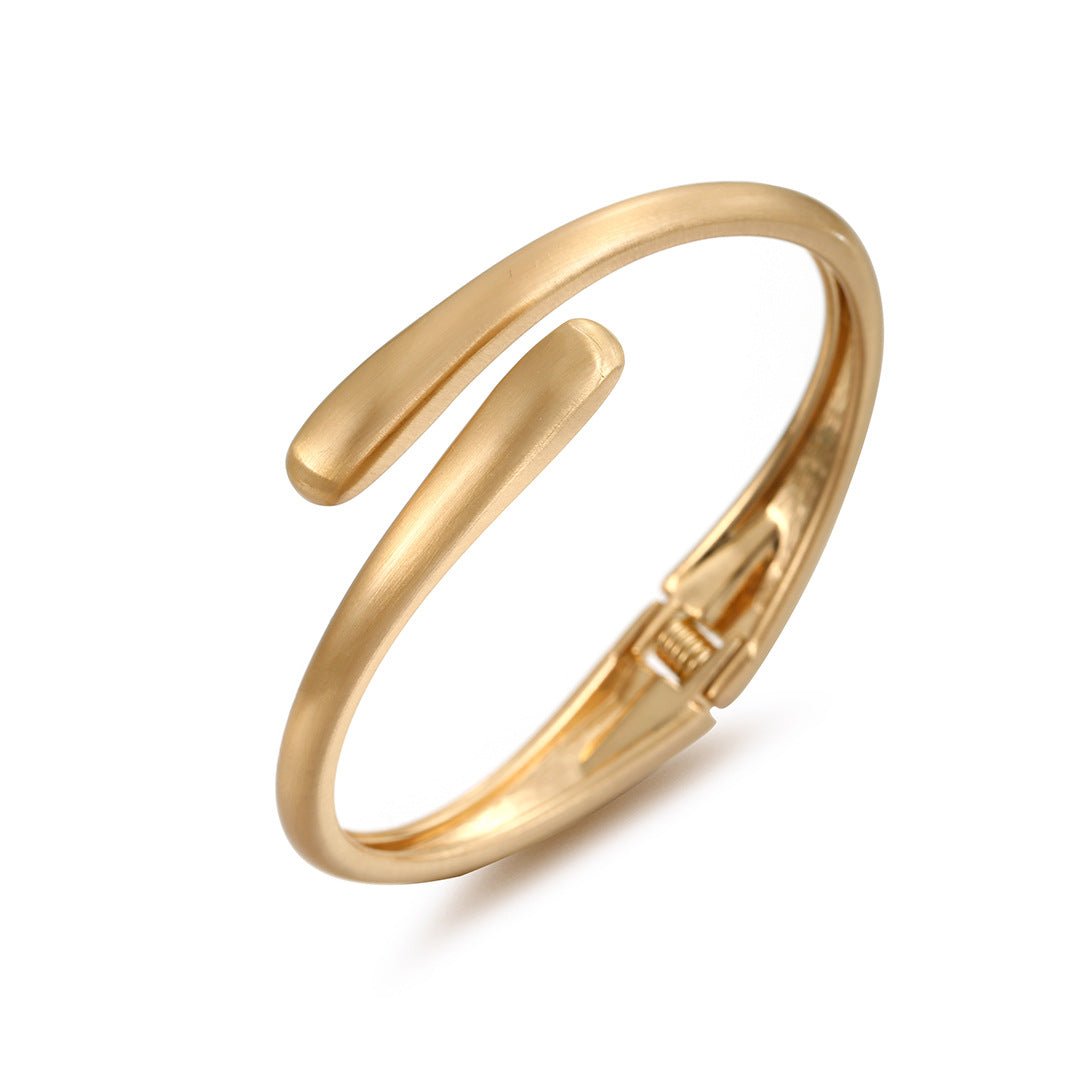 ACOOE 14K Gold Plated Teardrop Stacking Bracelet 03 - ACOOE