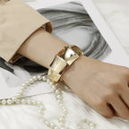 ACOOE 14K Gold Plated Wide Cuff Bracelet 01 - ACOOE