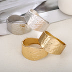 ACOOE 14K Gold Plated Wide Cuff Bracelet 03 - ACOOE