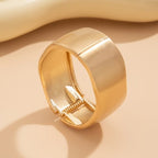 ACOOE 14K Gold Plated Wide Cuff Bracelet 04 - ACOOE