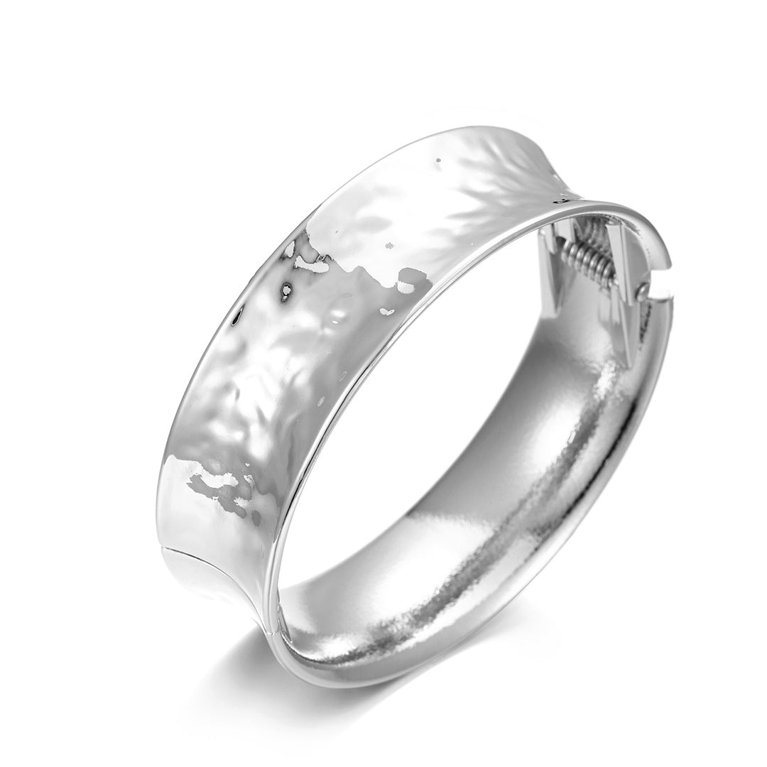 ACOOE 14K Gold Plated Wide Cuff Bracelet 06 - ACOOE