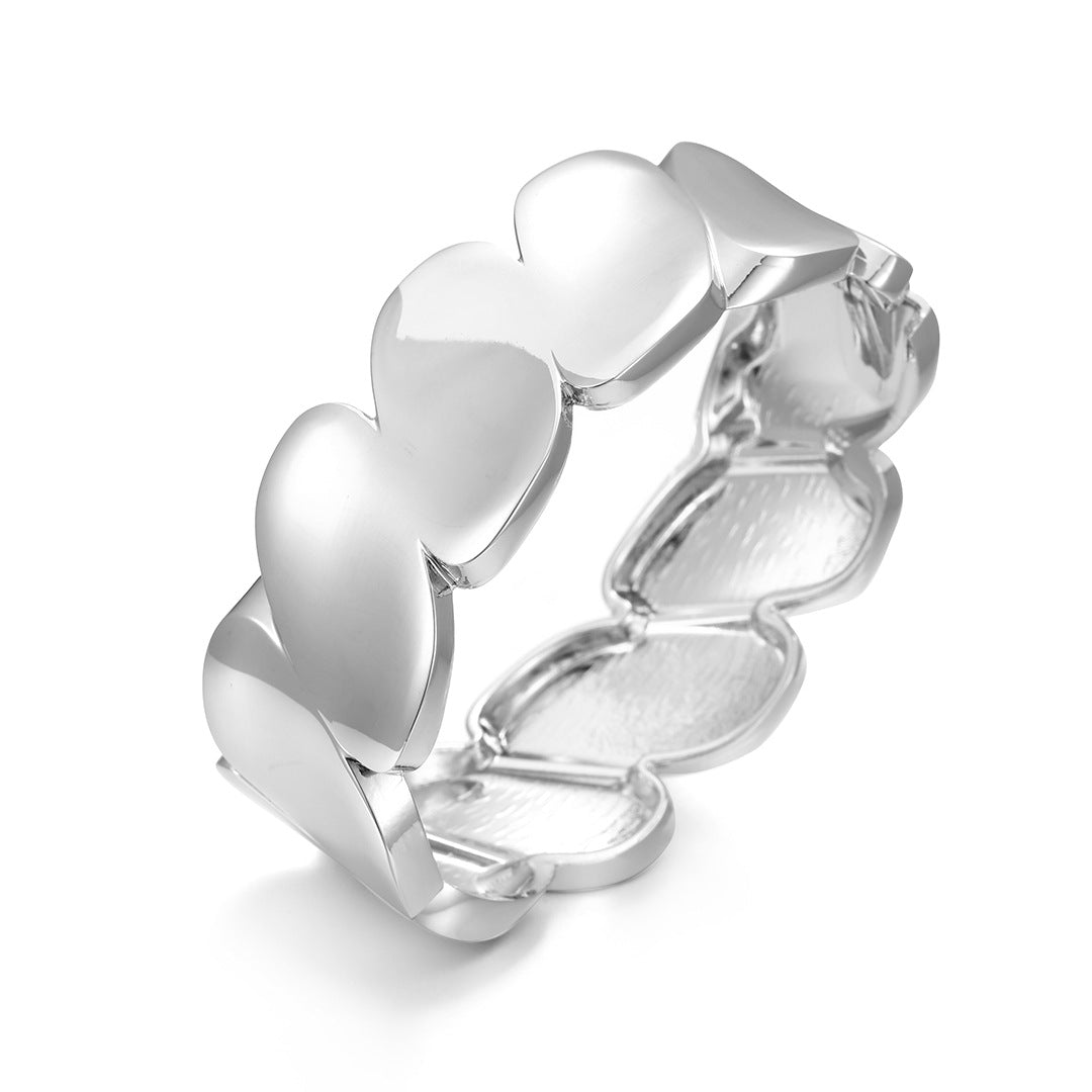 ACOOE 14K Gold Plated Wide Cuff Bracelet 068 - ACOOE