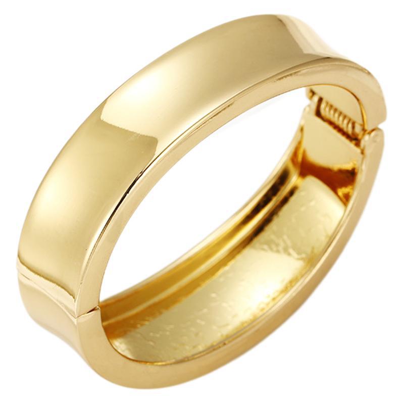 ACOOE 14K Gold Plated Wide Cuff Bracelet 12 - ACOOE