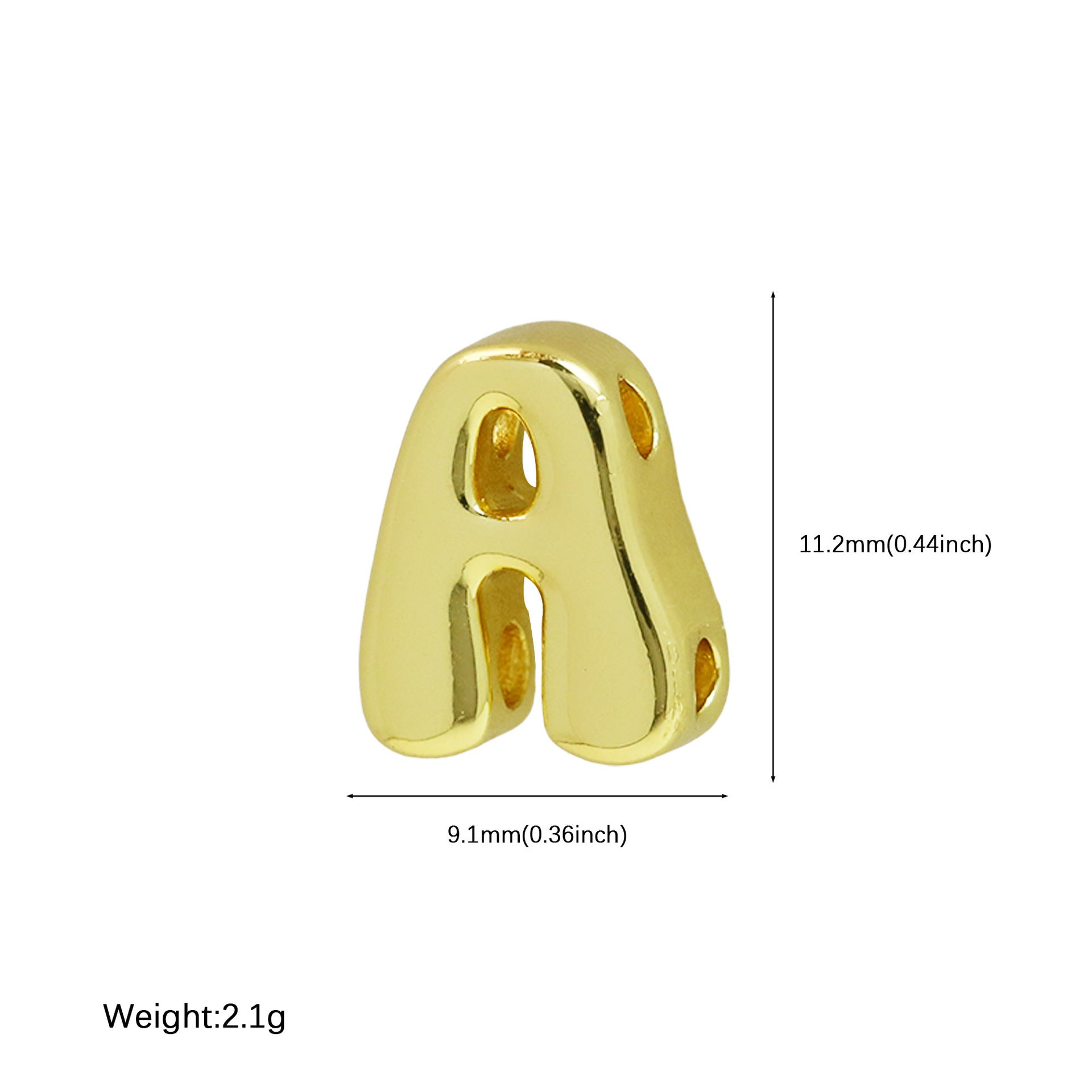 ACOOE 18K Brass Smooth DIY Name Bracelet 01 - ACOOE