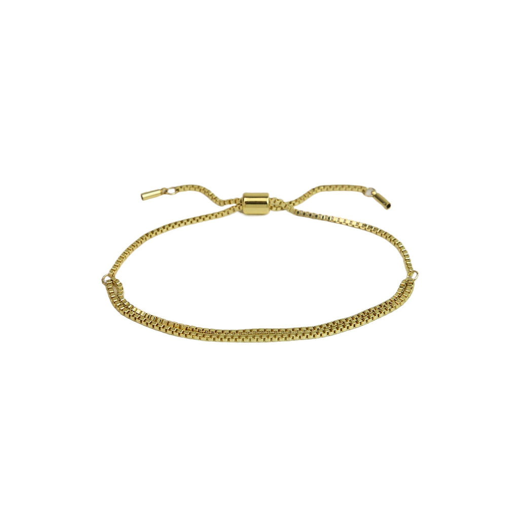 ACOOE 18K Brass Smooth DIY Name Bracelet 02 - ACOOE