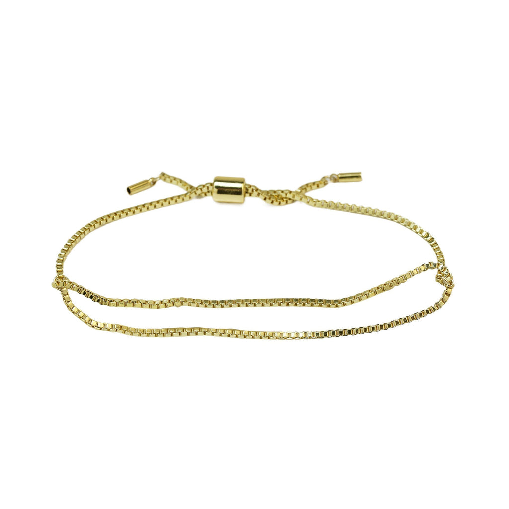 ACOOE 18K Brass Smooth DIY Name Bracelet 02 - ACOOE
