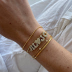 ACOOE 18K Brass Smooth DIY Name Bracelet 02 - ACOOE