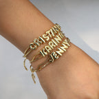 ACOOE 18K Brass Smooth DIY Name Bracelet 03 - ACOOE