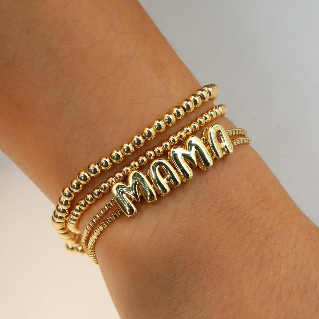 ACOOE 18K Brass Smooth DIY Name Bracelet 03 - ACOOE