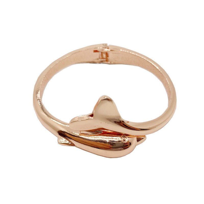Acooe 18K Dolphin Gold Bracelet for Women 01 - ACOOE