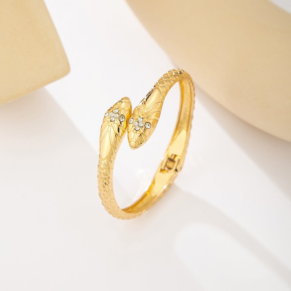 ACOOE 18K Gold Fashion Snake Bracelet for gift 02 - ACOOE