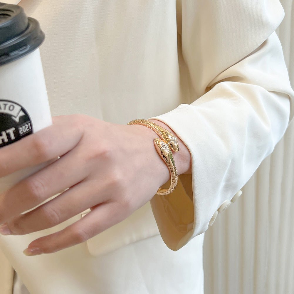 ACOOE 18K Gold Fashion Snake Bracelet for gift 02 - ACOOE