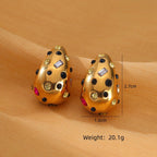 ACOOE 18K Gold Geometric Drop Earrings 01 - ACOOE